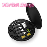 Multifunctional Data Cable Organizer With Phone Holder