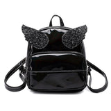 Fashion Cute Laser Sequins Backpacks with Sequins Angle Wings