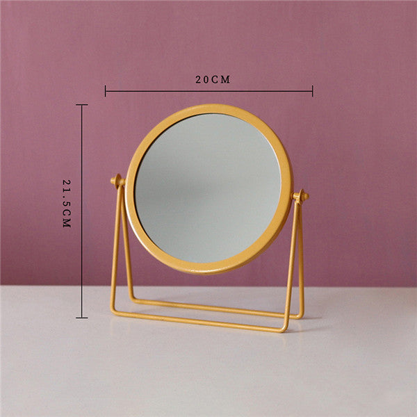 Metal single face mirror