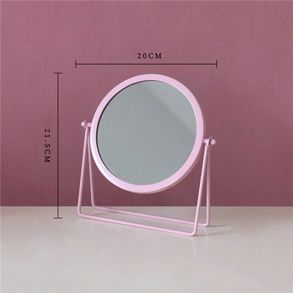 Metal single face mirror