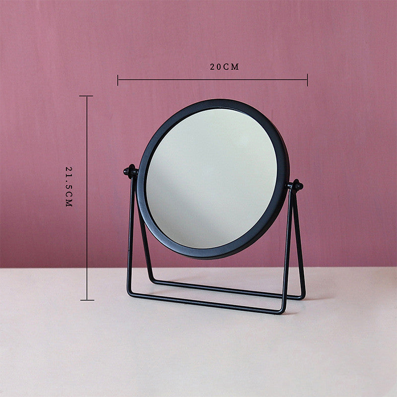 Metal single face mirror