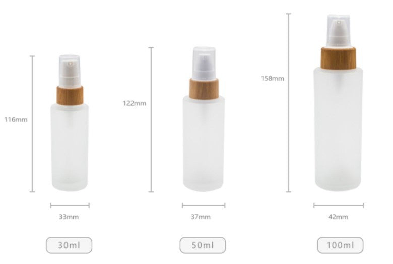 Small sample bottles of cosmetic bottles