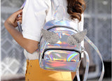 Fashion Cute Laser Sequins Backpacks with Sequins Angle Wings