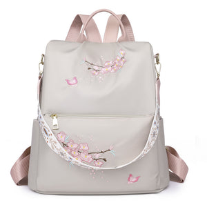 Women's Fashion Simple Ethnic Style Embroidery Casual Backpacks