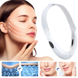 Facial V Lifting Vibration Massager LED Photon Therapy Facial Lifting Device Double Chin V Face Shaped Cheek Lift Belt Machine