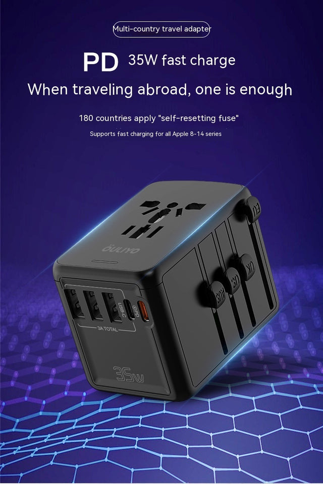 International Universal Travel Conversion Plug Dual C Socket