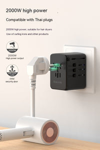 International Universal Travel Conversion Plug Dual C Socket