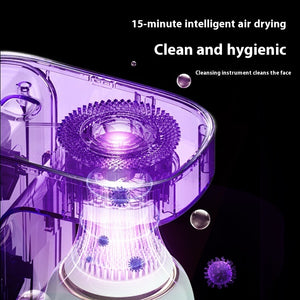 Electric Cleaner Facial Face Washing Silicone Beauty Instrument