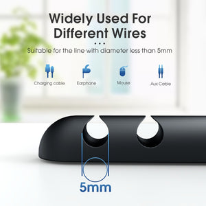 Simple Silicone Data Cable Fixed Cable Organizer Storage