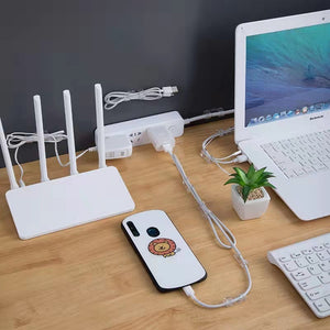 Acrylic Patch Cable Organizer Desktop Data Cable Storage Holder